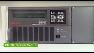 BOSCH Conettix D6600 Receiver Set Up with D6686 Ethernet Network Adapter [upl. by Gothurd906]