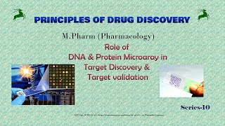 Role of DNA and Protein Microarray in Target discovery and validation  Series 10 [upl. by Gaven]