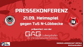 PRESSEKONFERENZ EULEN LUDWIGSHAFEN  TUS NLÜBBECKE 20242025 [upl. by Izmar]