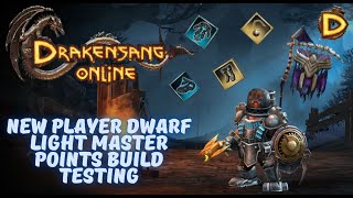 Drakensang Online New Player Dwarf Light Master Points Build Testing Guide Drakensang Dso mmo [upl. by Leitman]