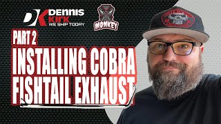 Installing Cobra Fishtail Exhaust with ProfessionalMonkey  Part Two [upl. by Ssilb]