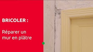 quotLe bricolage pour Tousquot  Réparer un mur en plâtre [upl. by Aisset554]