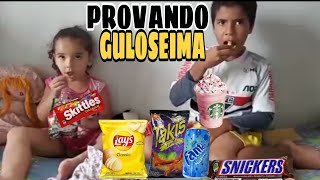 PROVANDO GULOSEIMAS QUE NUNCA PROVEI TUDO DELICIOSO [upl. by Orlan642]