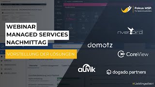 Managed Services Nachmittag  Online [upl. by Issac556]