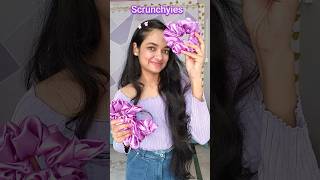 DIY Scrunchies Rubber Band Holder 💜✨ ideas craft scrunchies holder diy amazing hack [upl. by Hilton]