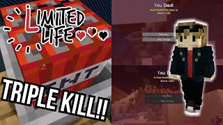 Every Reaction to Grian’s Triple TNT Kill  Limited Life SMP [upl. by Eissed]