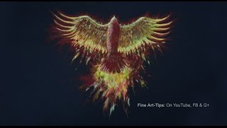 How to Draw a Phoenix Bird With Color Pencils [upl. by Parhe]