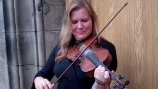 Traditional Scottish Street Fiddle Music Busking Scotland [upl. by Asirehc]