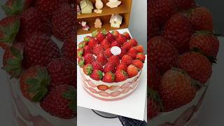 Immersive Cake Making  Red Velvet Strawberry Cake Tutorial❗️ Desserts Heal Everything Strawberry [upl. by Tuppeny]