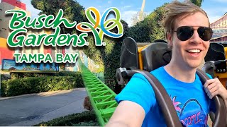 My First Time at Busch Gardens Tampa  Busch Gardens Tampa Vlog 2024 [upl. by Gilligan]