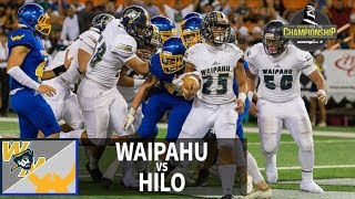 Marauders bring title to 94 block  SL Replay  Waipahu vs Hilo Nov 24 2018 [upl. by Drahser]