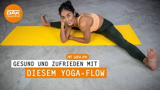 YogaFlow zur Entspannung  yogamitsaralyn  DAKGesundheit [upl. by Kcim579]