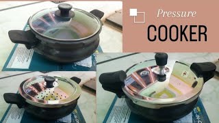 Unboxing Pigeon triply Cooker • Handi shaped cooker • How to close Pigeon Pressure cooker lid [upl. by Noyart]