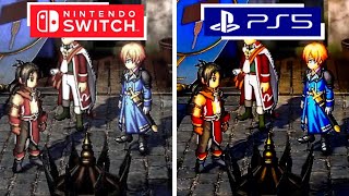 Eiyuden Chronicle Hundred Heroes PS5 vs Nintendo Switch Graphics Comparison [upl. by Ermin384]