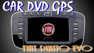 Autoradio Fiat punto Evo GPSCDDVDBLUETOOTHUSBSD CARDTV [upl. by Annaoi]