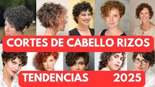 Tendencia de Cortes de Cabello Rizado para Mujer  2025  Ondulado  Rizado  Afro  Zona Curly [upl. by Elvira544]