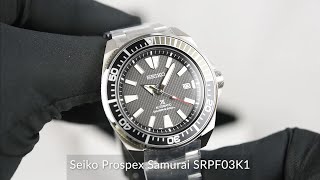 Seiko Prospex Samurai SRPF03K1 [upl. by Sivrahc]