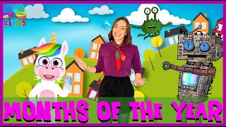 Learn Months of the Year Song for Children  12 Months of the Year  Calendar song with Patty Shukla [upl. by Wolfie]