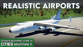 How to Plan and Build Realistic Regional Airports in Cities Skylines 2 2023  UBG 7 [upl. by Lalitta]