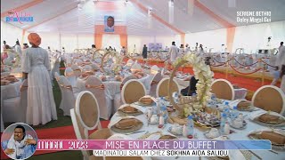 MAGAL 2023  LE SOMPTUEUX BUFFET DE SOKHNA AIDA SALIOU [upl. by Nnuahs191]