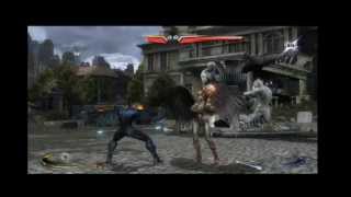 Injustice Gods Among Us Hawkgirl vs Nightwing xbox 360 ps 3 [upl. by Sualkin]