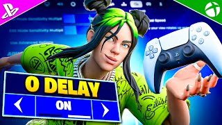 NEW Console 0 DELAY Controller SETTINGS  Sensitivity in Fortnite Chapter 5 [upl. by Benis]