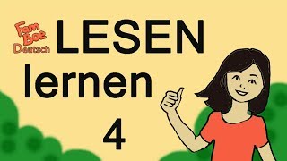 Deutsch lesen lernen Teil 4  einfache Wörter lesen [upl. by Ilak]