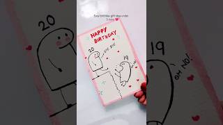 Easy birthday gift idea ✨shorts diy birthday youtubeshorts art trending birthdaygift cards [upl. by Kralc262]