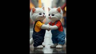 A Good Friend ✨ एक अच्छा दोस्त ☺️😘 cat kitten cute tranding youtubeshorts [upl. by Weathers]