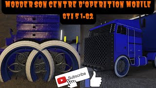 MODDER SON CENTRE DOPERATION MOBILE  CHANGER DE REMORQUE ANTIAERIENNE GTA 5 162 [upl. by Hcurob]