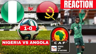 Nigeria vs Angola 10 Live Africa Cup Nations AFCON Football Match Score Highlights Super Eagles [upl. by Dorian995]