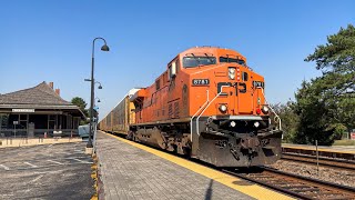 CP 8781 Hapag Lloyd hauls CPKC 730 past Deerfield [upl. by Fabri]