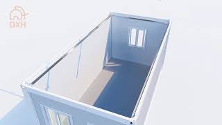 Flat pack Container House Installation video [upl. by Aneerol]