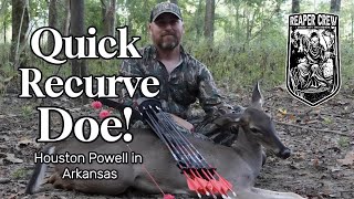 Watch Houston Powell From The Reaper Crew In Action Again 4k Recurve Deer Hunt In Arkansas 2024 [upl. by Av]