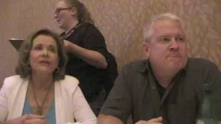 Archer  Jessica Walter and Adam Reed Interview Season 8 Comic Con [upl. by Nodnyl50]