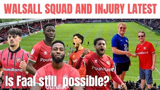 Walsall squad and injury latest [upl. by Gnni617]