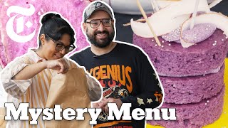 Ube Challenge 2 Chefs Make Dinner and Dessert With Purple Yams  Mystery Menu  NYT Cooking [upl. by Oznole]