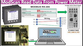 Easy to read data from power meter by using ModScan software [upl. by Durwood]