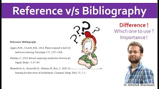 Difference between Reference and Bibliography Which one to you use in research article or thesis [upl. by Aivatnohs28]