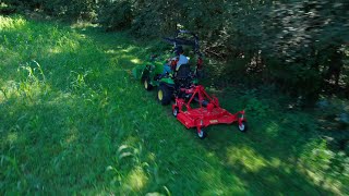 SUMMERTIME TRAIL MAINTENANCE WITH A TRACTOR AND FINISH MOWER [upl. by Bronwen]