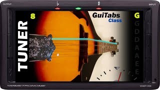 Standard Mandolin Tuner 📟  GuiTabs Tuners 🎸 [upl. by Lurette]