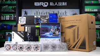 「BRO」4K PC Build Lian Li O11 Dynamic EVO White Have you seen O11 EVO with 3 360 Radiatorspcbuild [upl. by Efal]