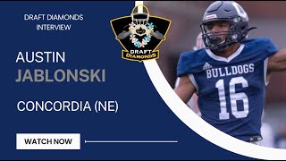 Austin Jablonski WR Concordia Nebraska  2025 NFL Draft Prospect Zoom Interview [upl. by Mansoor204]