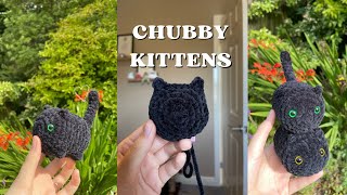 LOWSEW chubby kitten crochet tutorial  RachelsCrochetCreations [upl. by Nealy]