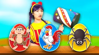 Surprise Eggs with best Nursery Rhymes  Tigi Boo [upl. by Moriah]