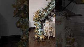 Escalera con color neutros ✨ ideas neutral decoraciones homedecor christmas navidad2024 diy [upl. by Cordeelia]