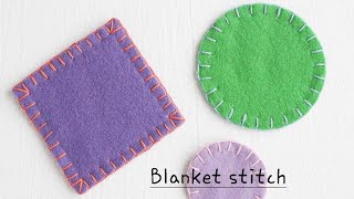 How to make blanket stitch easy try for begginersviralvideovideoblanketstitchhandbroideryytdiy [upl. by Gambrell]