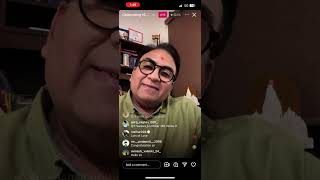 Dilip Joshi AKA Jethalal Gada live on Instagram  TMKOC  Goli [upl. by Attikin]