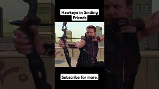 Avengers in Smiling Friends marvel avengers memes ironman smilingfriends [upl. by Dorry]