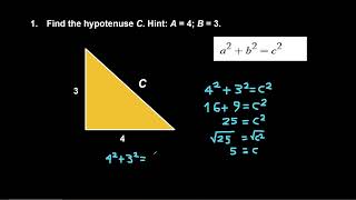 The Pythagorean Theorem Lesson and Using the Pythagorean Theorem to Solve Realworld Problems [upl. by Couhp]